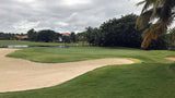 Cocotal Golf has many sand traps on the golf course