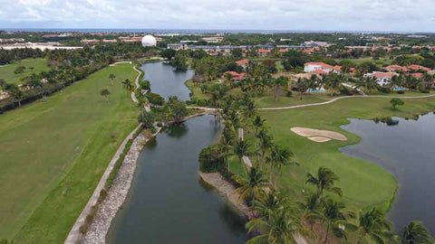 Cocotal Golf Course in Punta Cana has many lakes that come into play