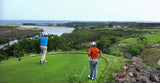 Teeing off at Casa de Campo "Dye Fore" Golf Course