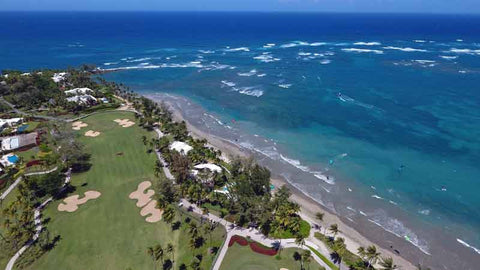 A perfect day to golf at Dorado Beach East Course. taken from Caribbean Tee Times Drone
