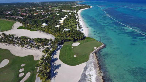 The beautiful 5th green at La Cana Golf Course
